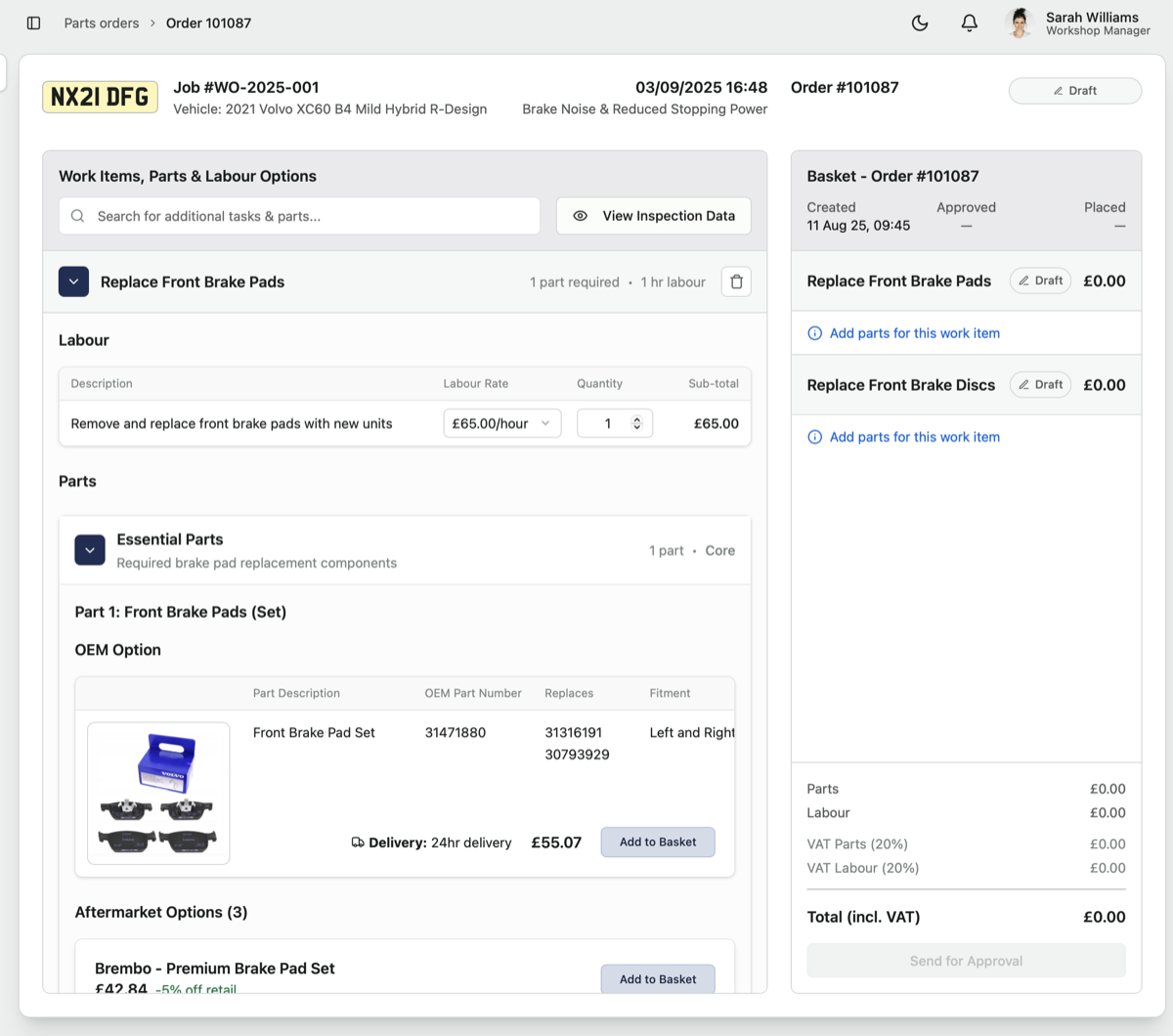 Parts Procurement Dashboard Background